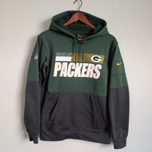 Green Bay Packers Hoodie Sweatshirt Nike Dri-Fit Men's Small NFL Football